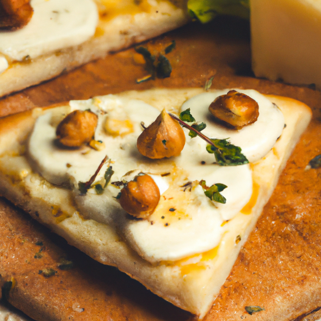 White Mini Pizzas with Hazelnuts and Valençay Goat Cheese - Recipes Pallace