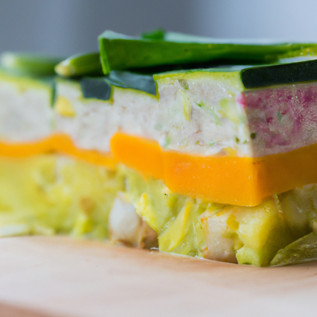 Spring Garden Vegetable Terrine with Sorrel Essence - Recipes Pallace