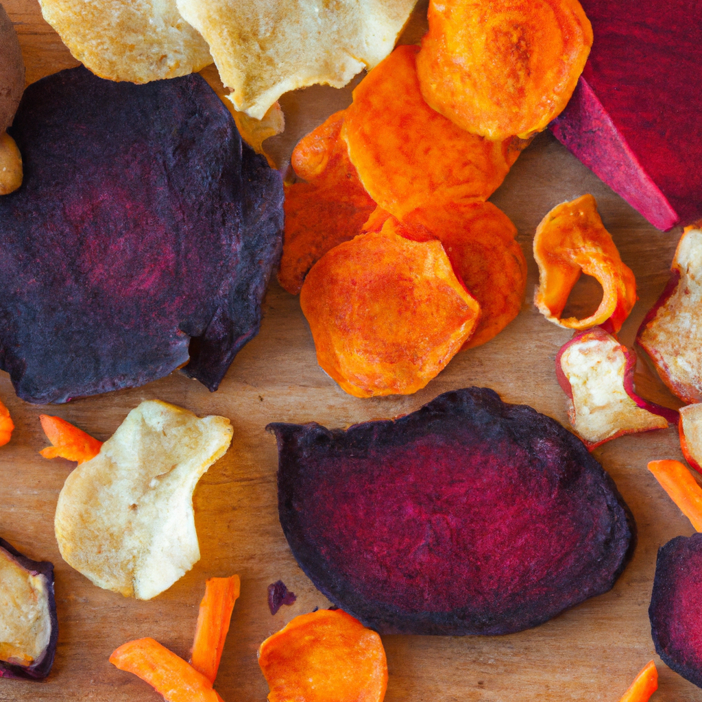 Crisp Rainbow Vegetable Chips with Smoked Paprika Sea Salt - Recipes Pallace