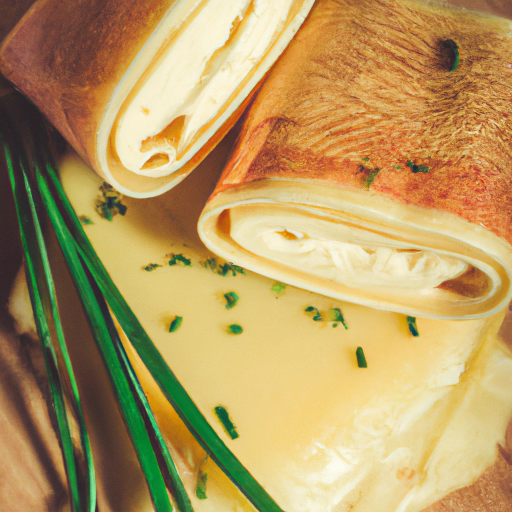 Golden savory crêpes filled with melted Reblochon cheese.